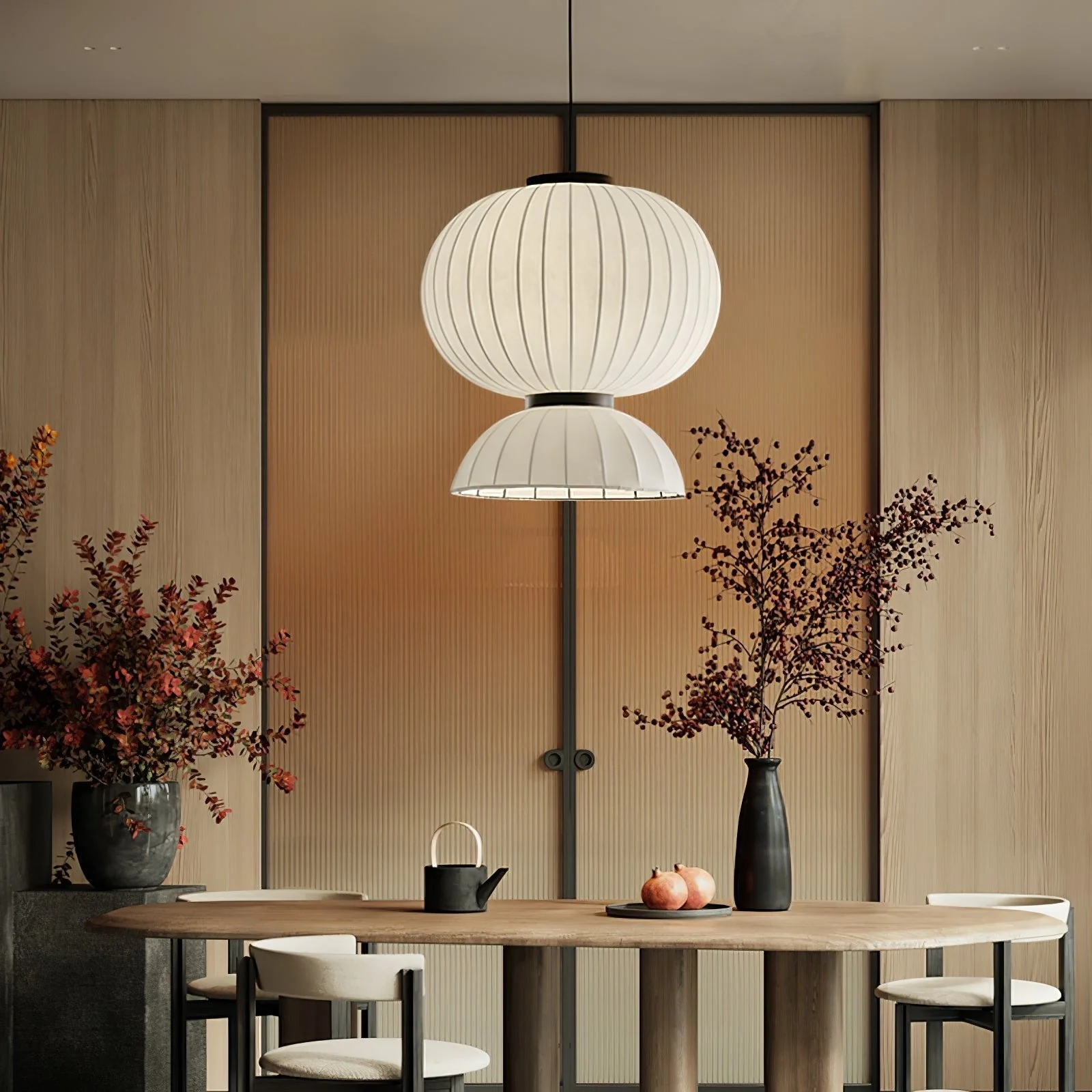 Eurzorion Silk Lantern Pendant Light - Image 45