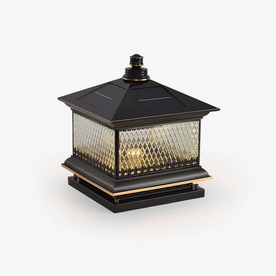 Evelor Classic Diamond Solar Post Outdoor Light