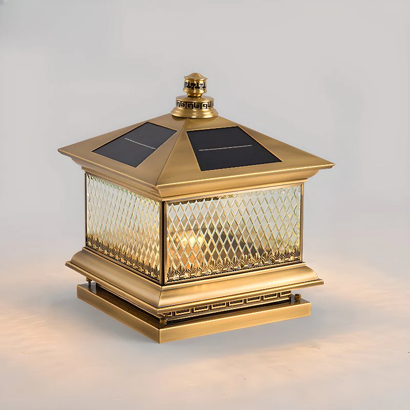 Evelor Classic Diamond Solar Post Outdoor Light - Image 12