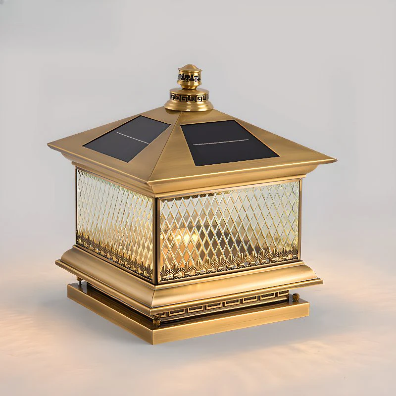 Evelor Classic Diamond Solar Post Outdoor Light - Image 17