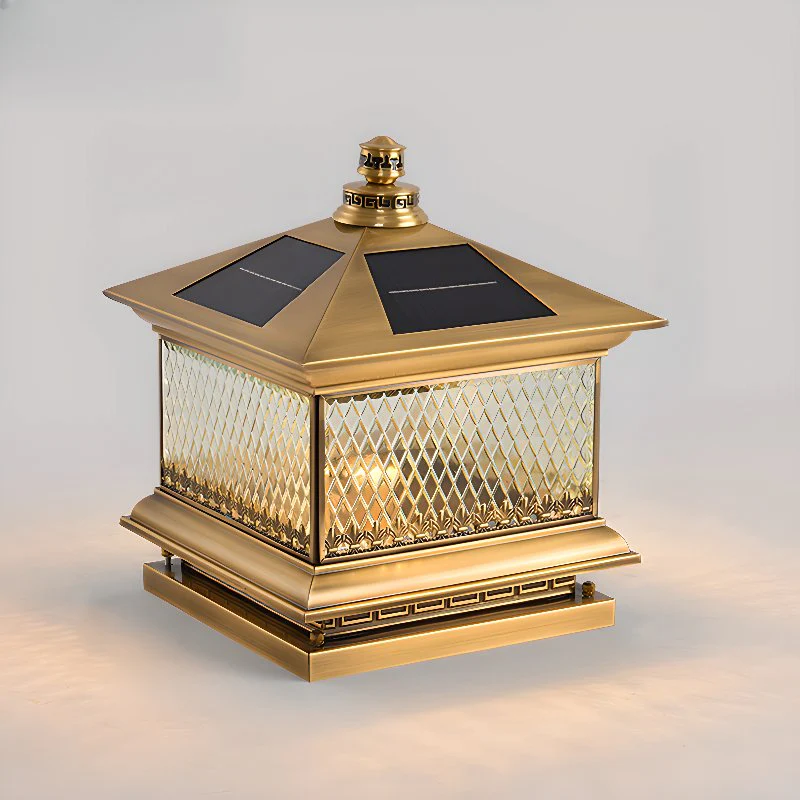 Evelor Classic Diamond Solar Post Outdoor Light - Image 19