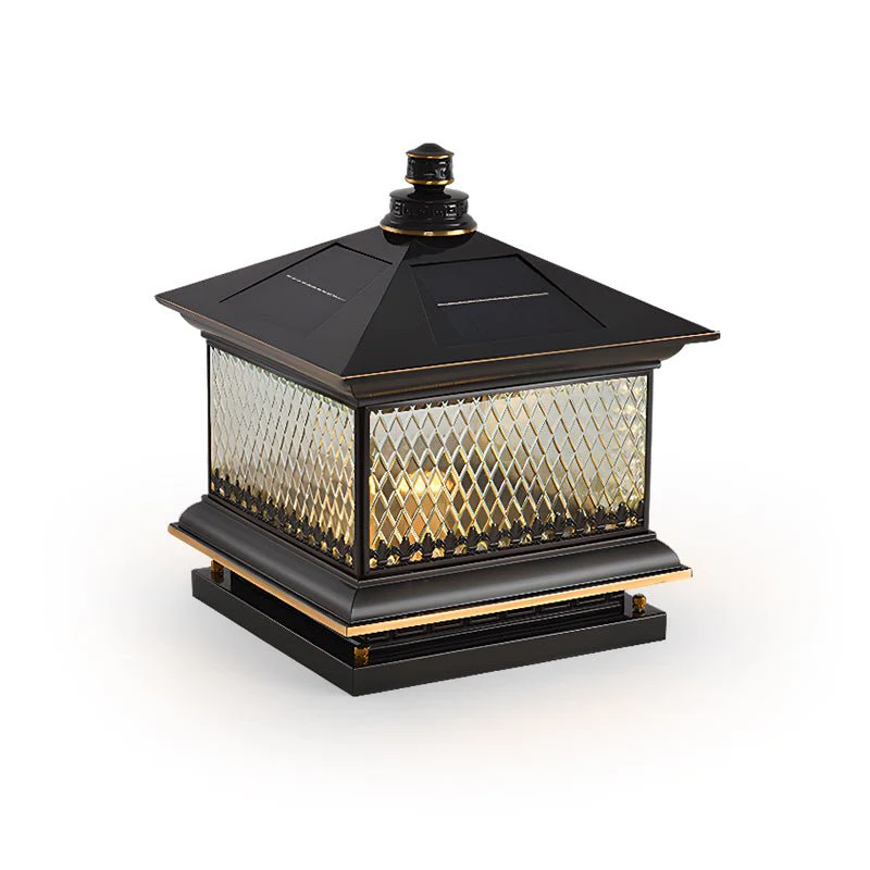 Evelor Classic Diamond Solar Post Outdoor Light - Image 2