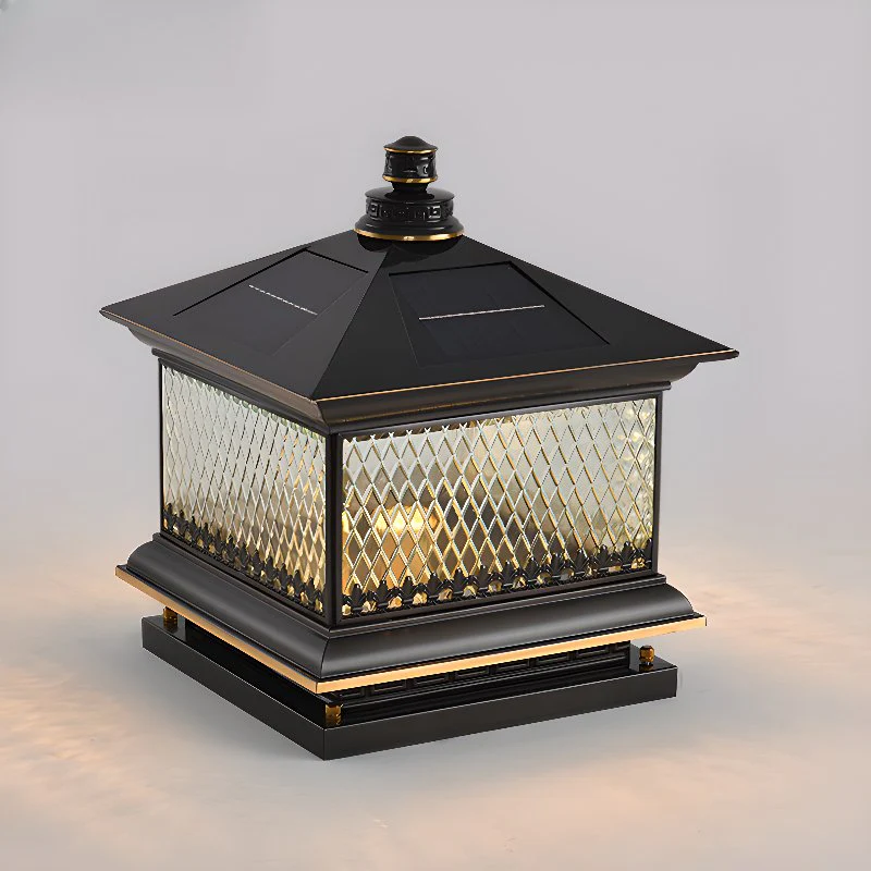 Evelor Classic Diamond Solar Post Outdoor Light - Image 23