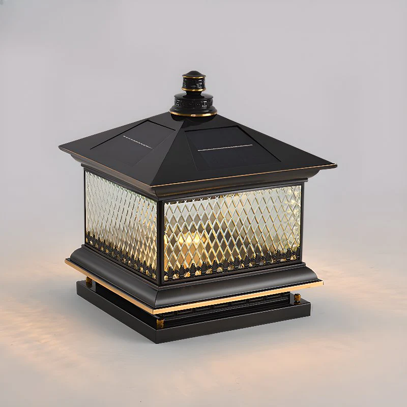 Evelor Classic Diamond Solar Post Outdoor Light - Image 25