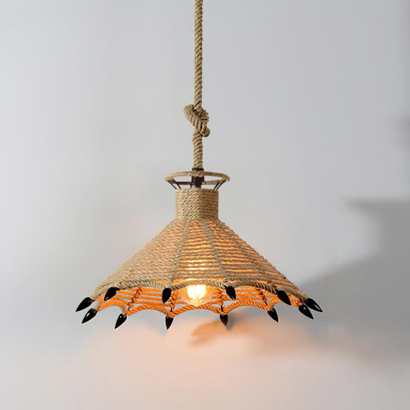 Evliran Retro Hemp Rope Interesting Pendant Light - Image 20