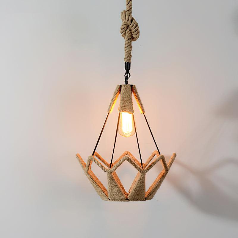 Evliran Retro Hemp Rope Interesting Pendant Light - Image 35