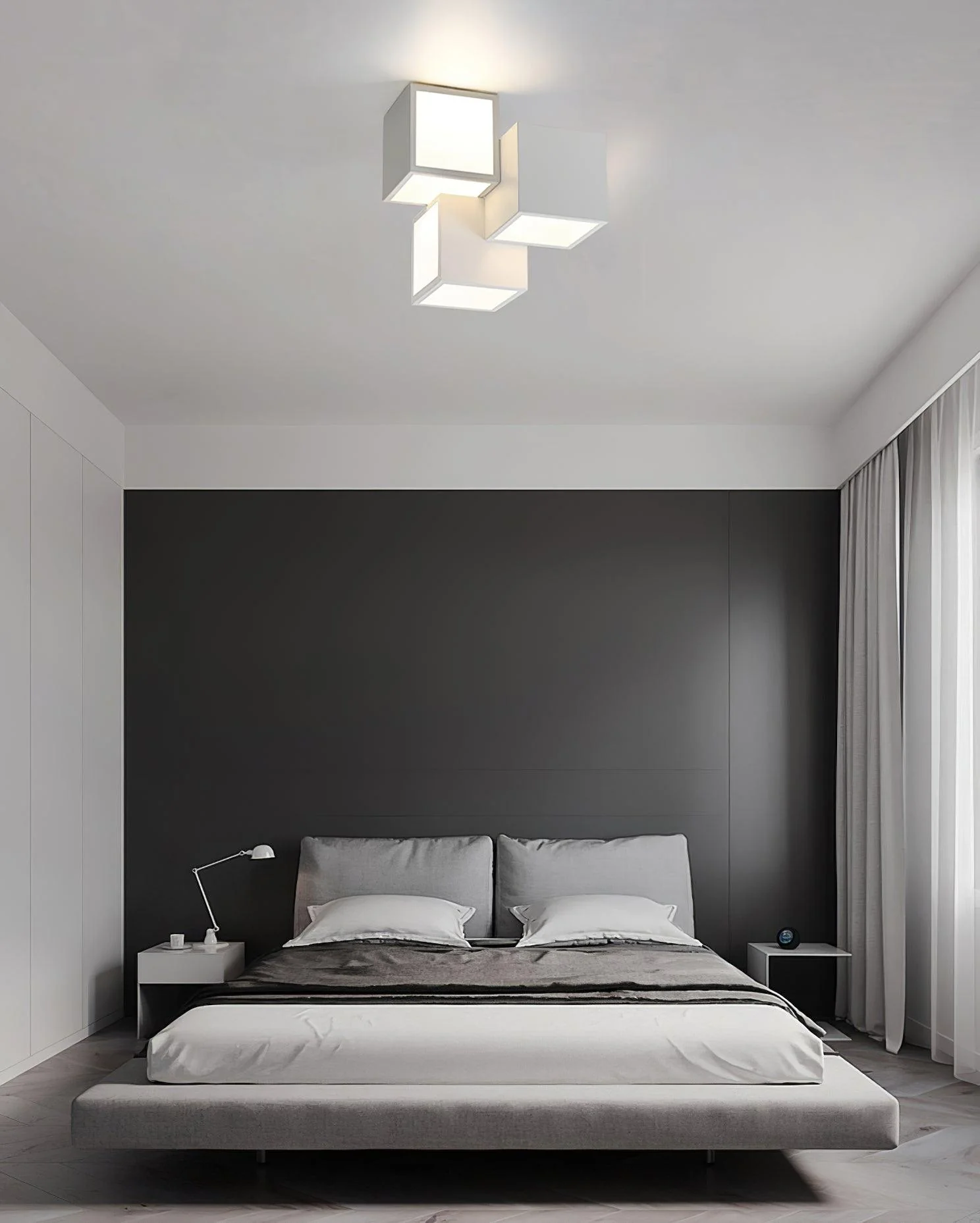 Evsilarae Modern Minimalist Geometric Ceiling Lamp - Image 16
