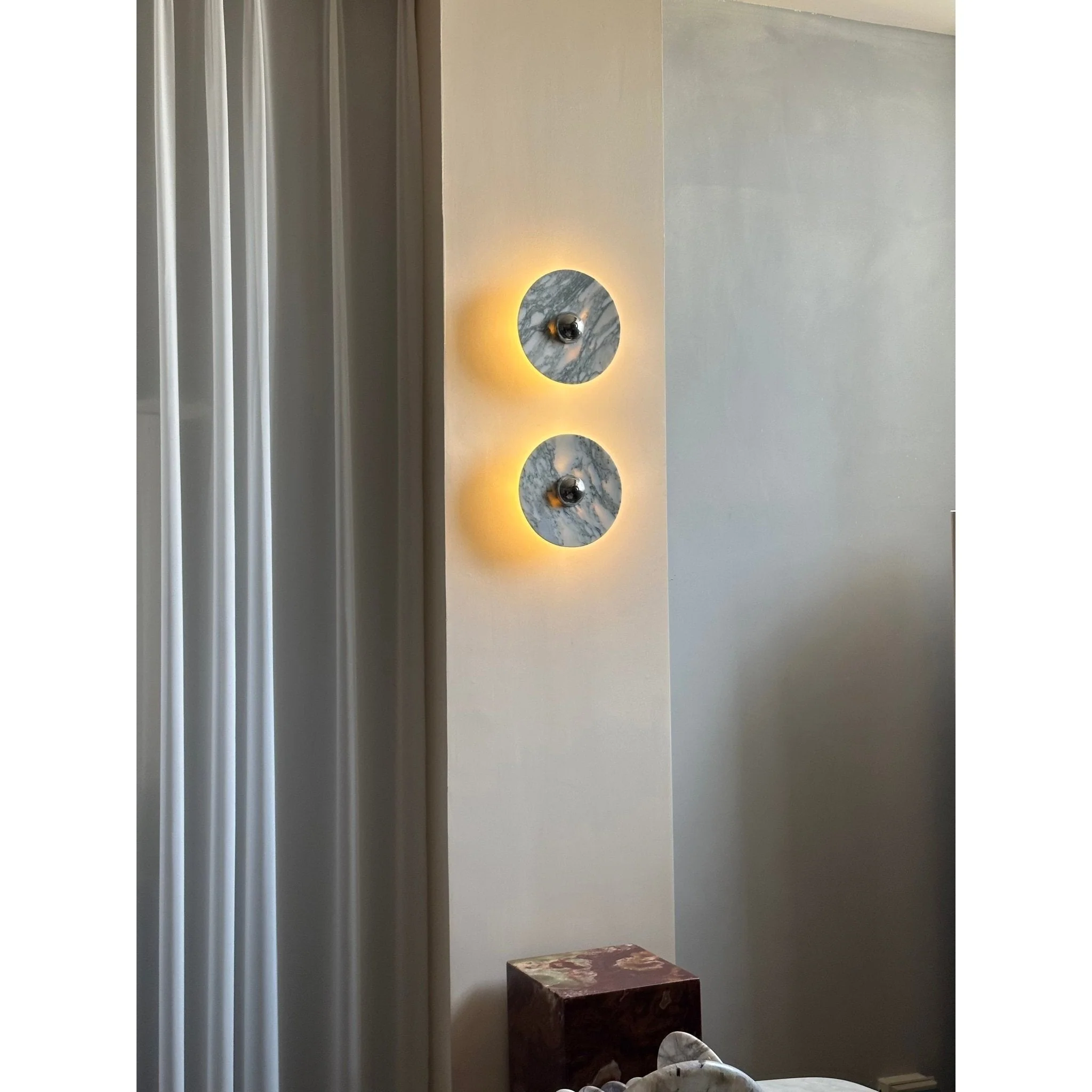 Evthaia Modern Minimalist Marble Wall Lamp - Image 12