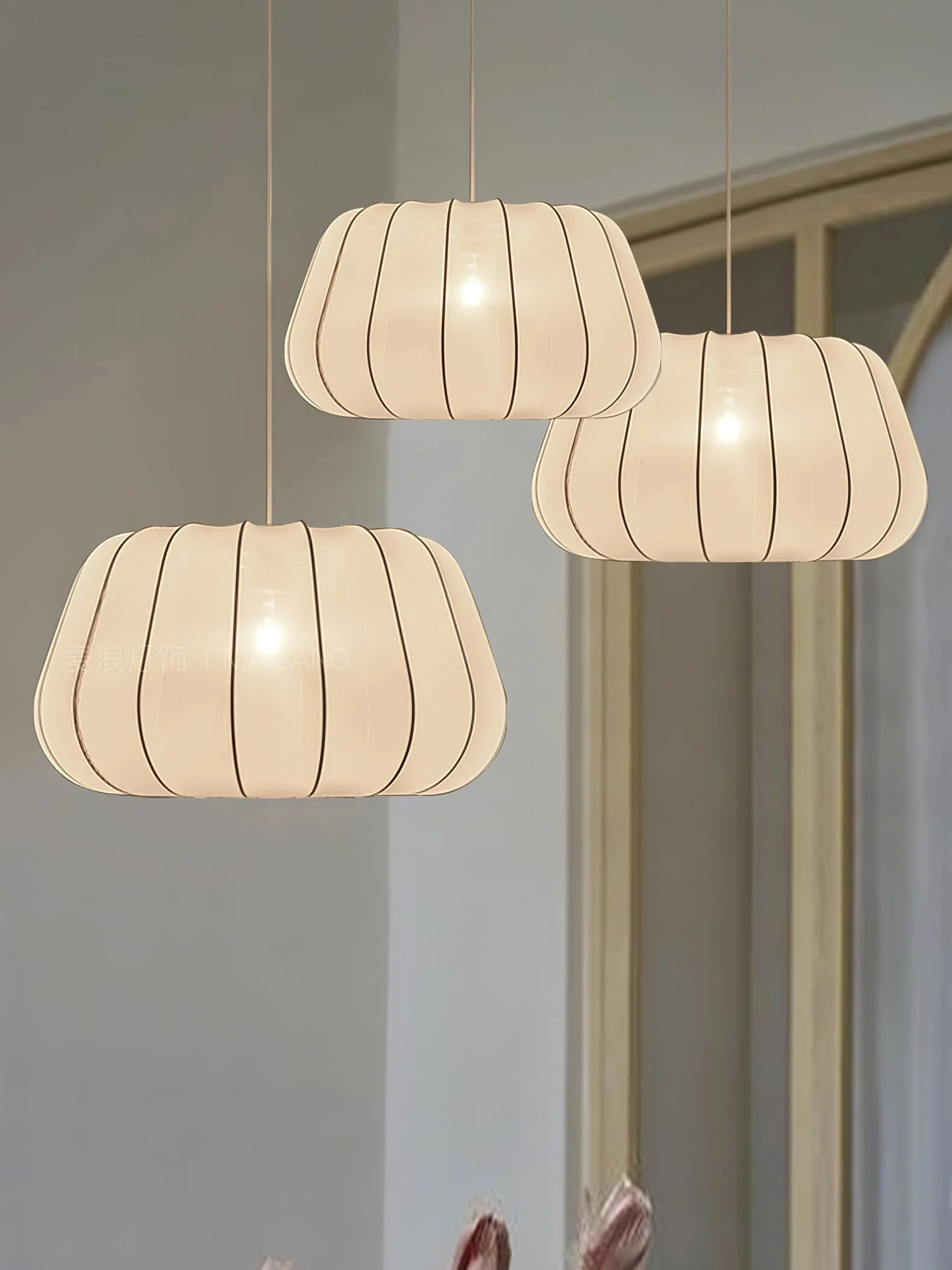 Evvararis Elegance Cloud Fabric Pendant Lamp - Image 3