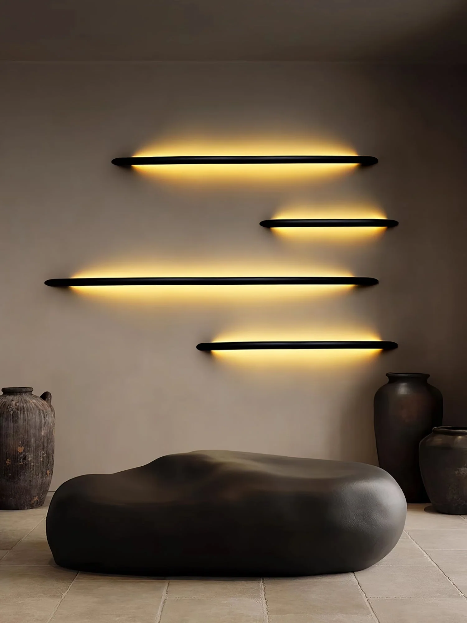 Evvinos Modern Minimalist Linear Wood Wall Light - Image 2