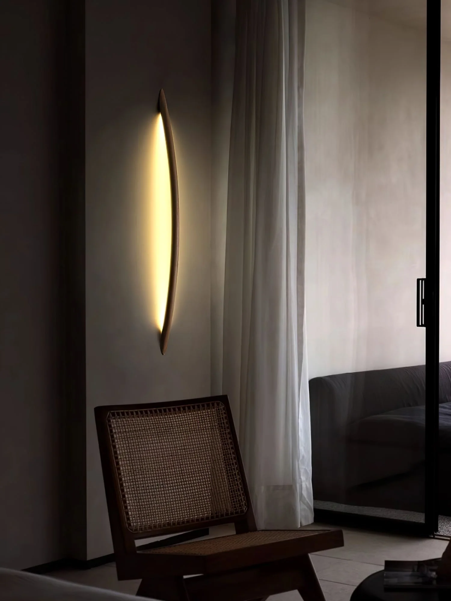 Evvinos Modern Minimalist Linear Wood Wall Light - Image 43