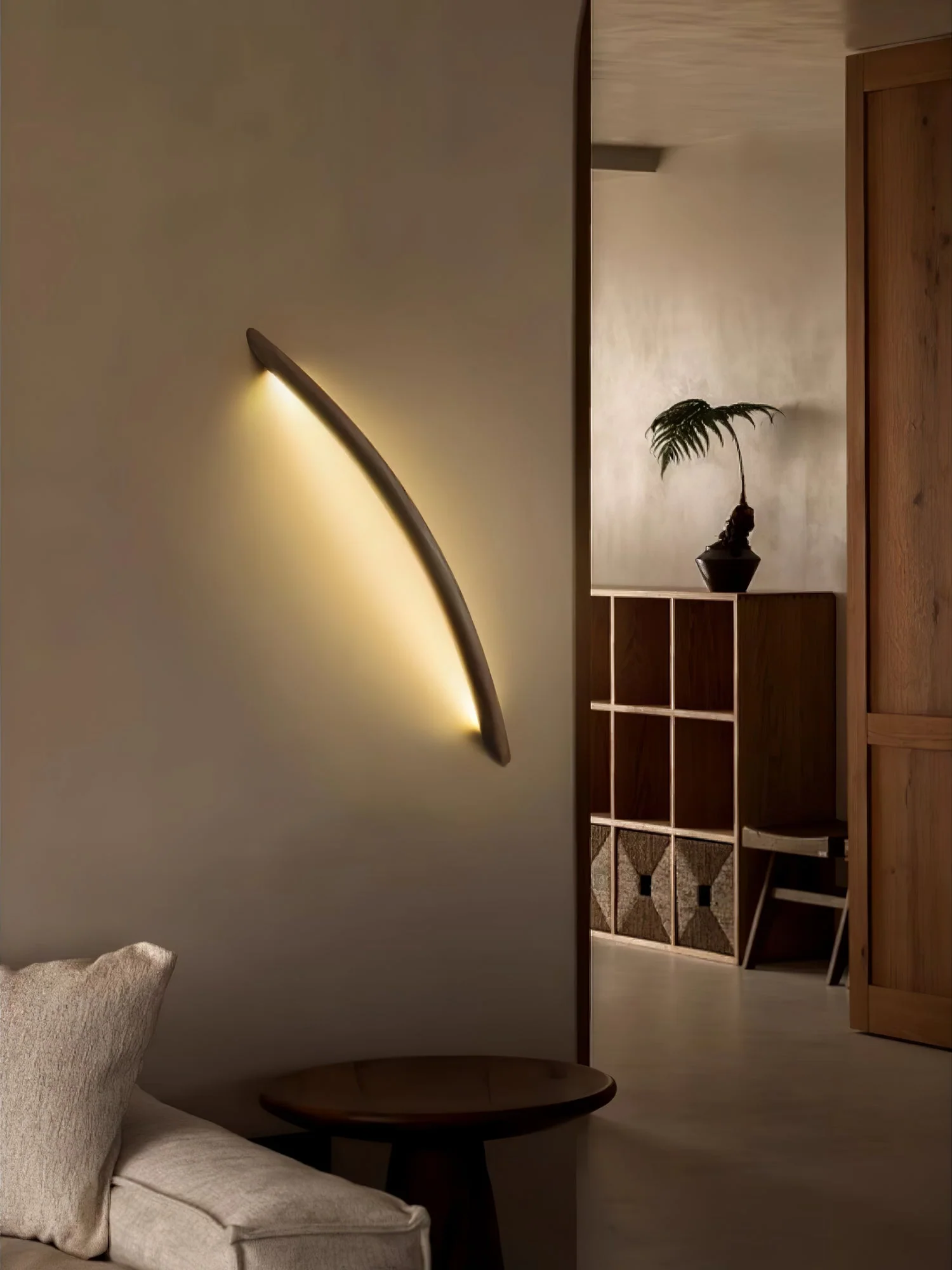 Evvinos Modern Minimalist Linear Wood Wall Light - Image 45