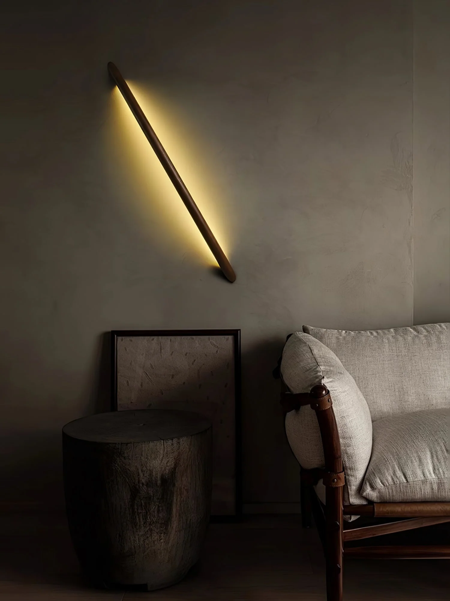 Evvinos Modern Minimalist Linear Wood Wall Light - Image 47