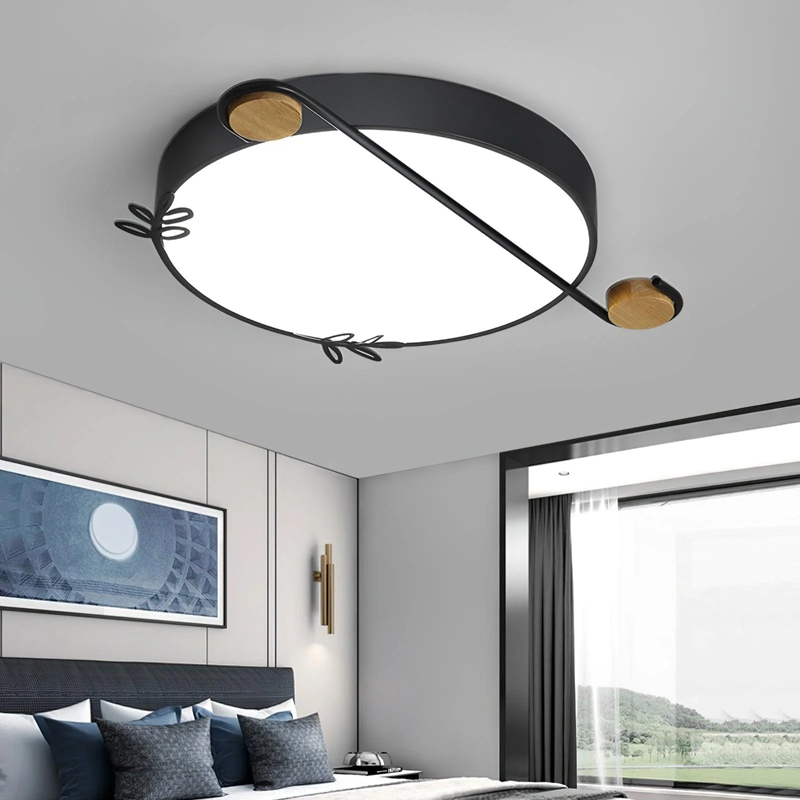 Evzorira Musical Note Art Round Ceiling Lamp - Image 10