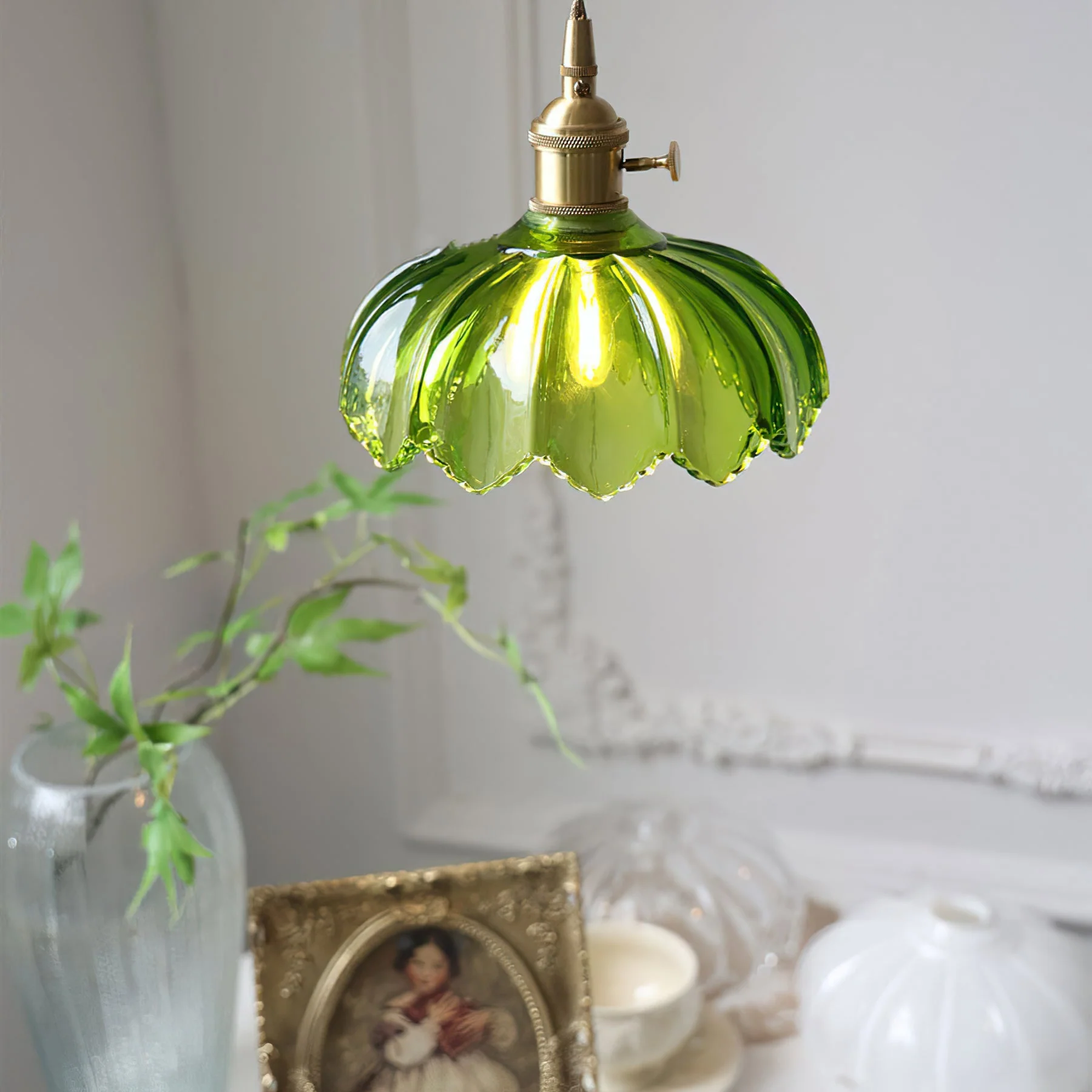 Fay Contemporary Glass Pendant Light - Image 2
