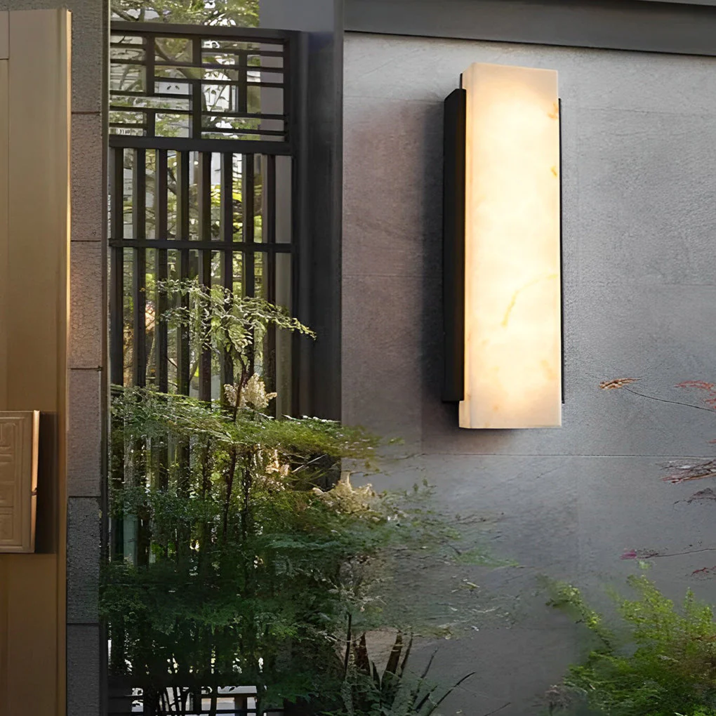 Felcia Rectangular LED Modern Steel Outdoor Wall Lights - Image 4