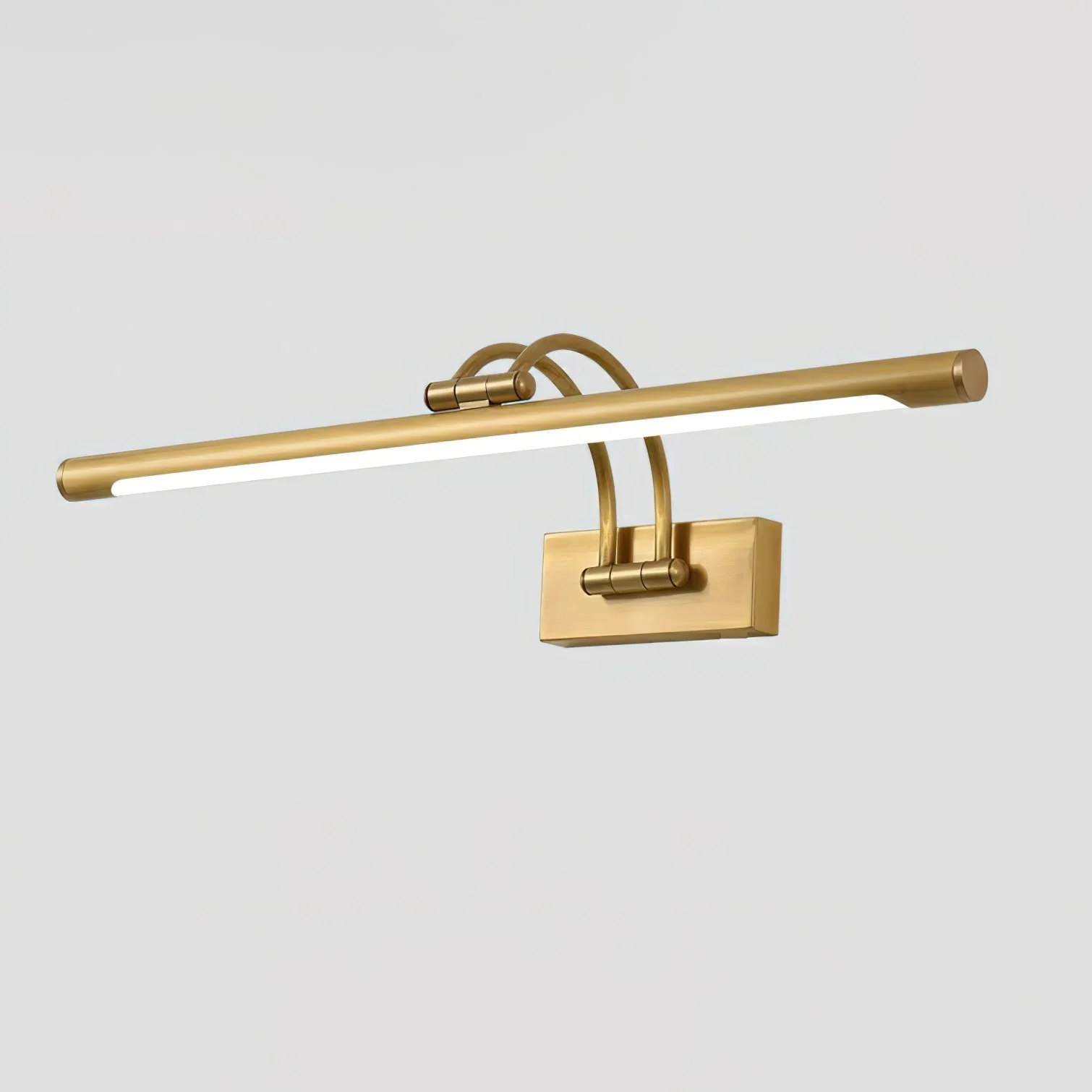Fergus Linear Vanity Brass Wall Light - Image 18