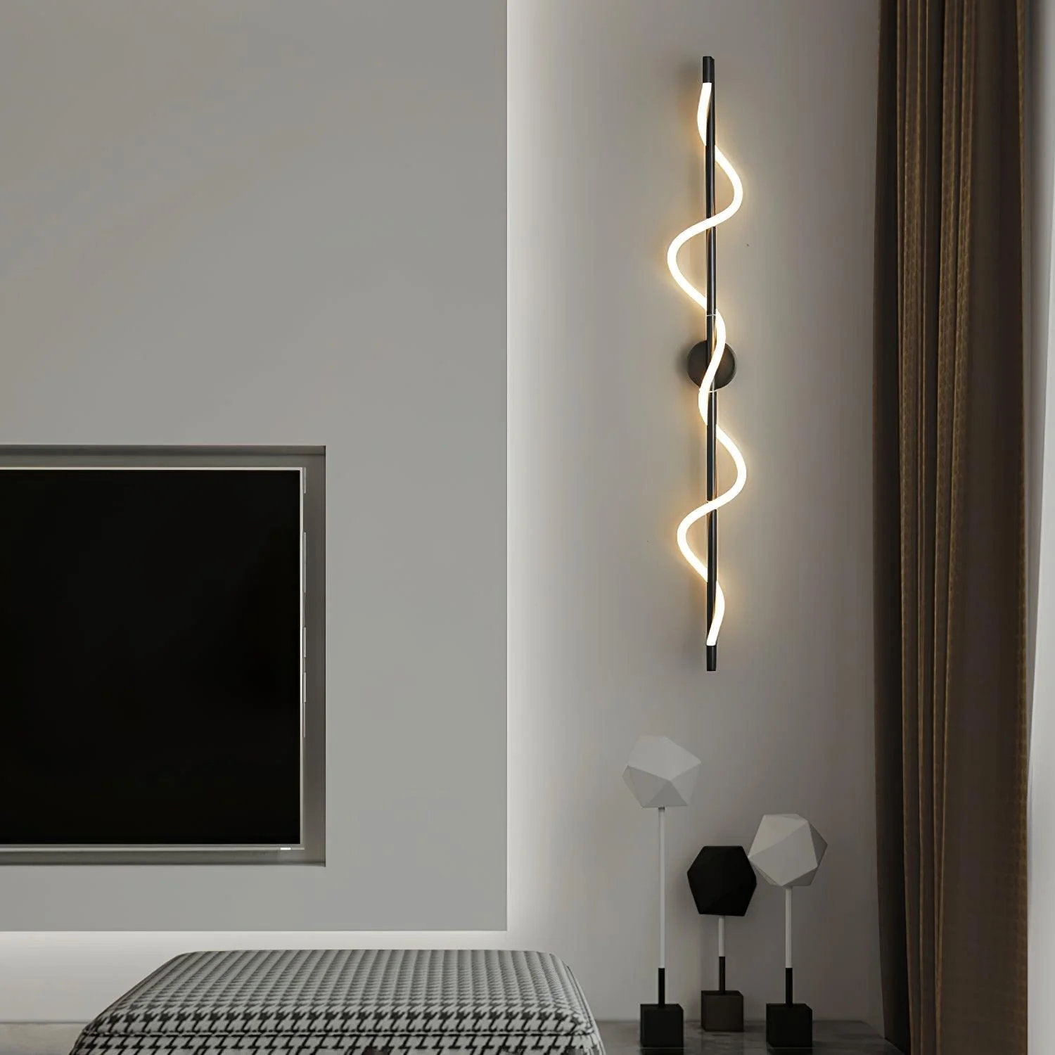 Fidora Sculptural Brass Silicone Wall Lamp - Image 16