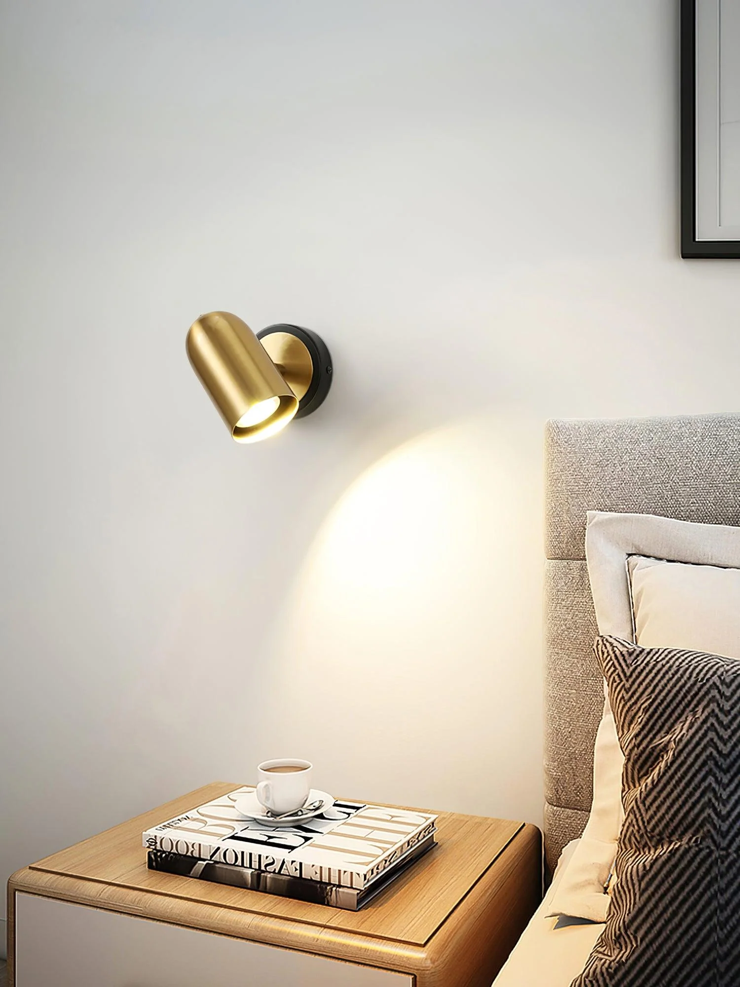 Fighter Modern Minimalist Gold Wall Lamp - Image 9