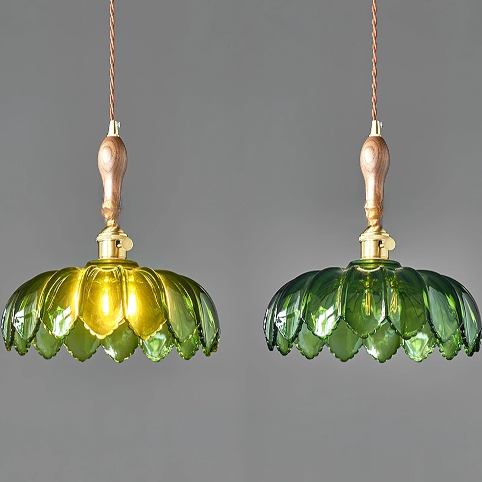 Fioracn Wood Light Luxury Pendant Lamp - Image 8