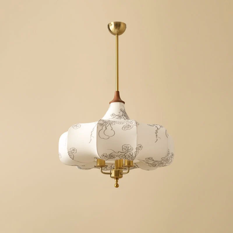 Fioren Fabric & Wood Pendant Light - Image 15