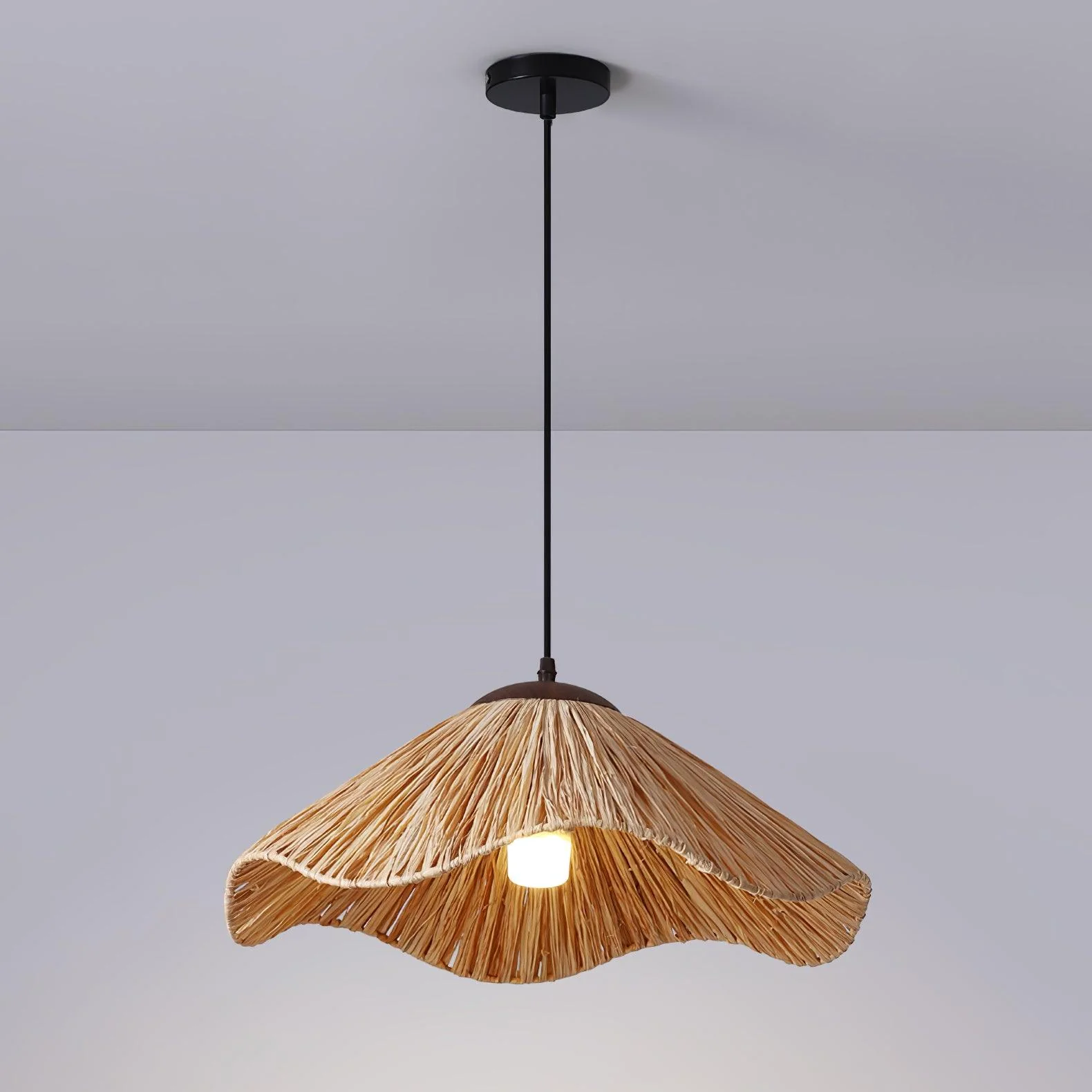 Firan Straw Bohemian Pendant Lamp - Image 6