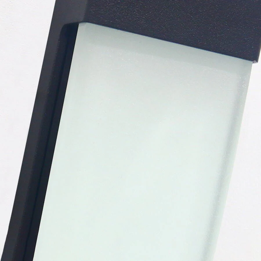 Firm Contemporary Solar LED Glass Outdoor Wall Light - Image 7