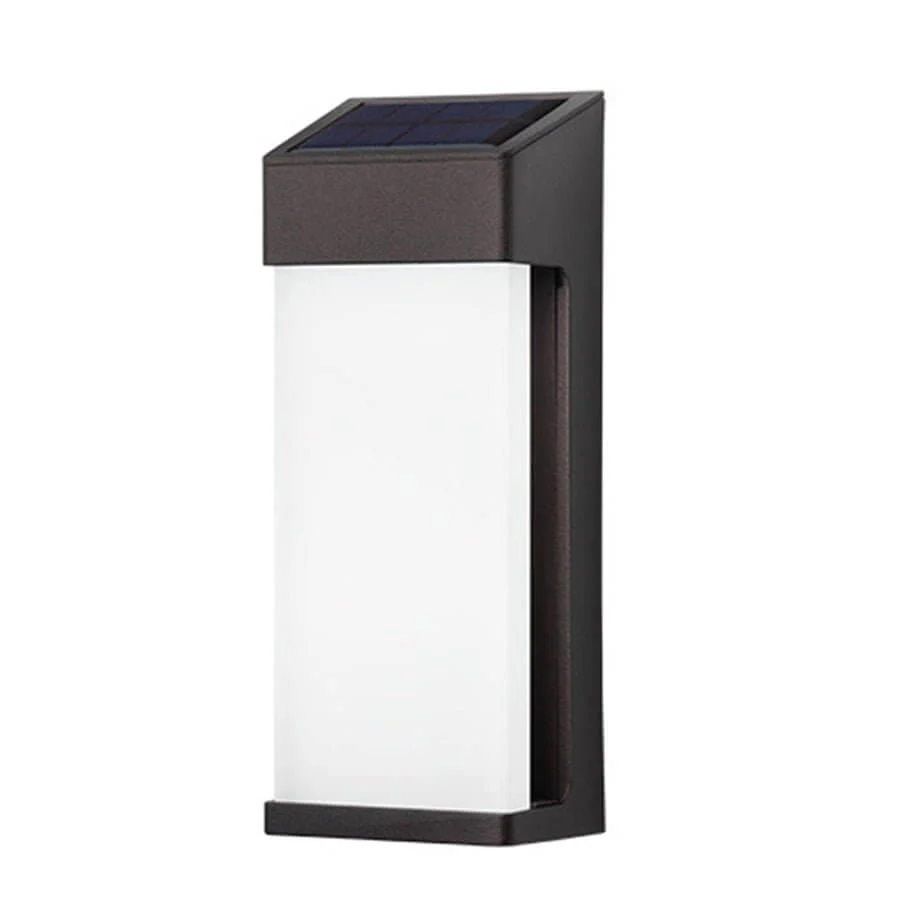 Firm Contemporary Solar LED Glass Outdoor Wall Light - Image 9