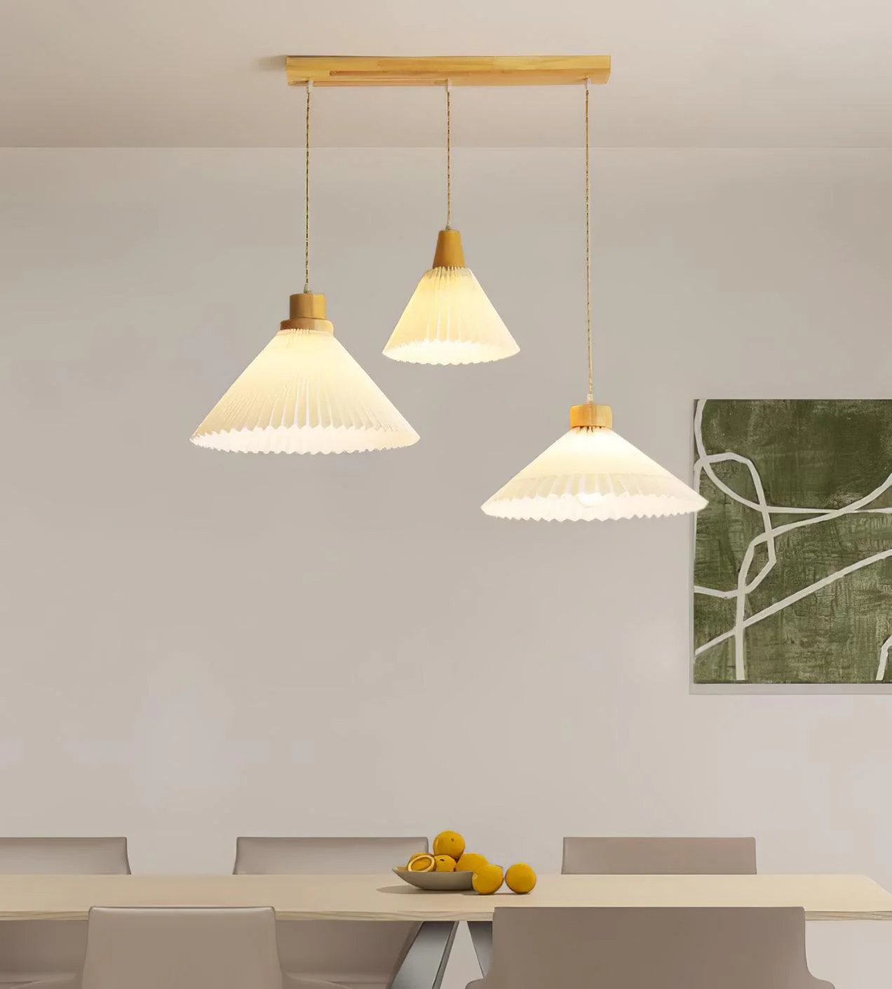 Flora Modern Wood Pendant Light - Image 31