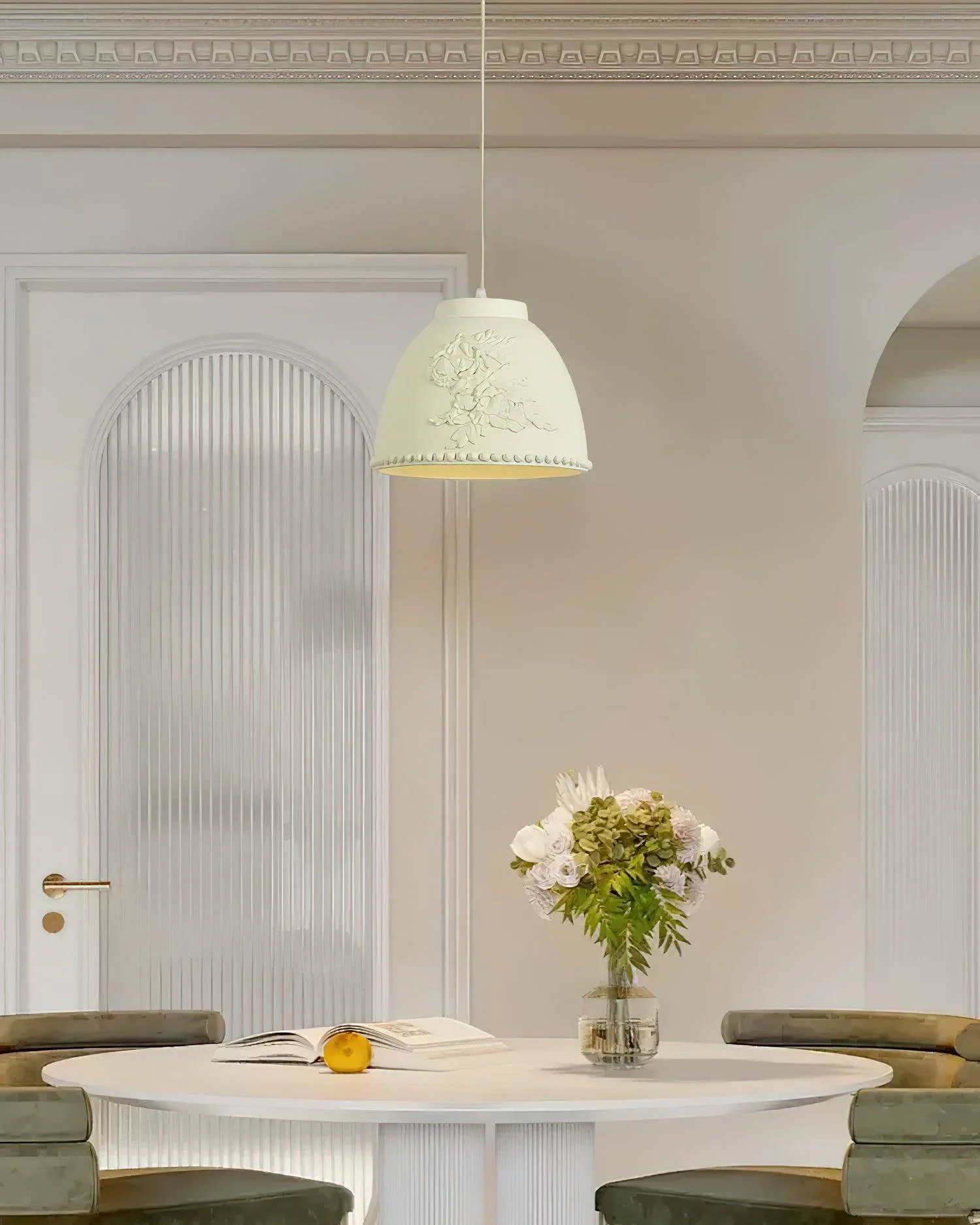 Floral Embossed Flora Pendant Lamp - Image 3