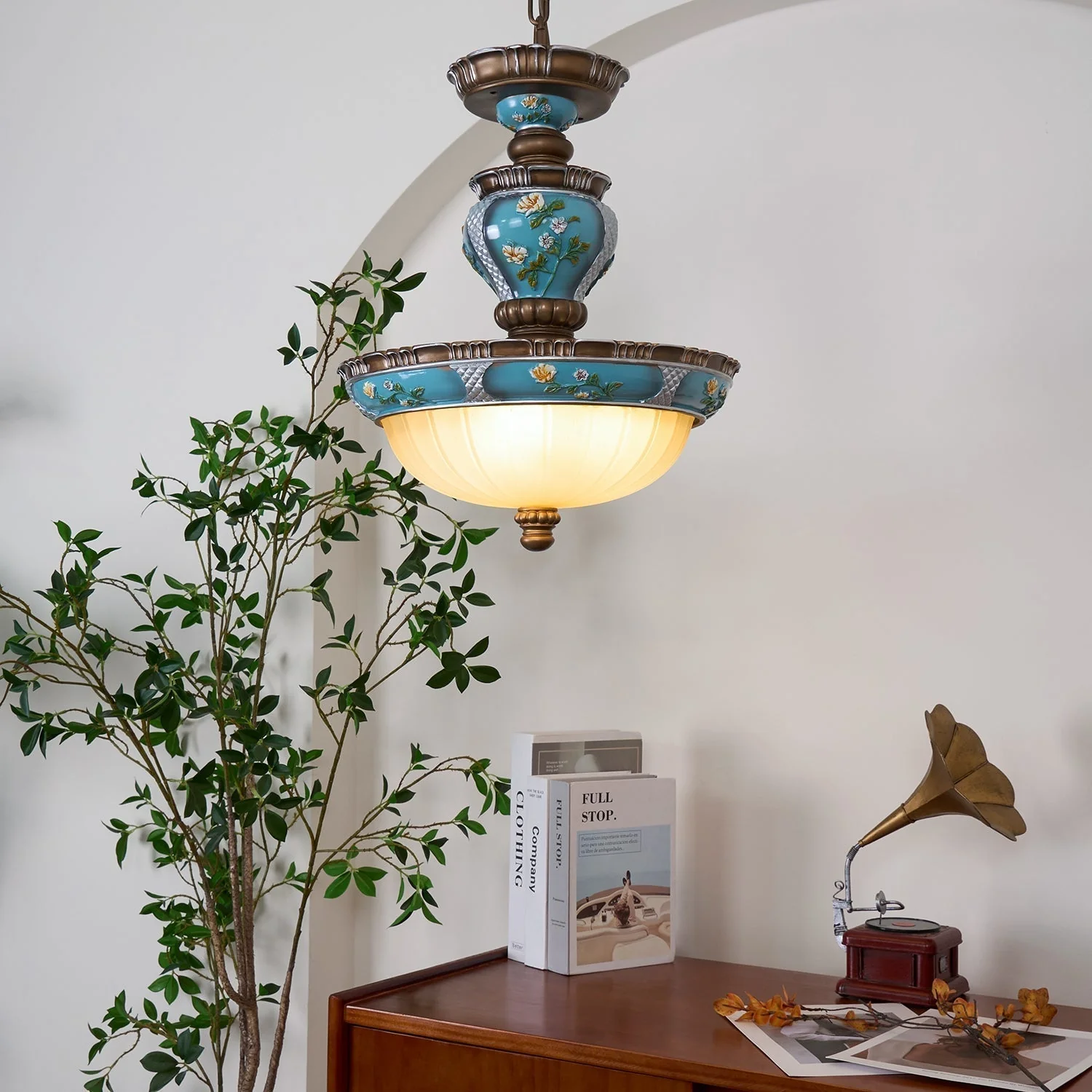 Floralis Retro Resin Pendant Light - Image 3