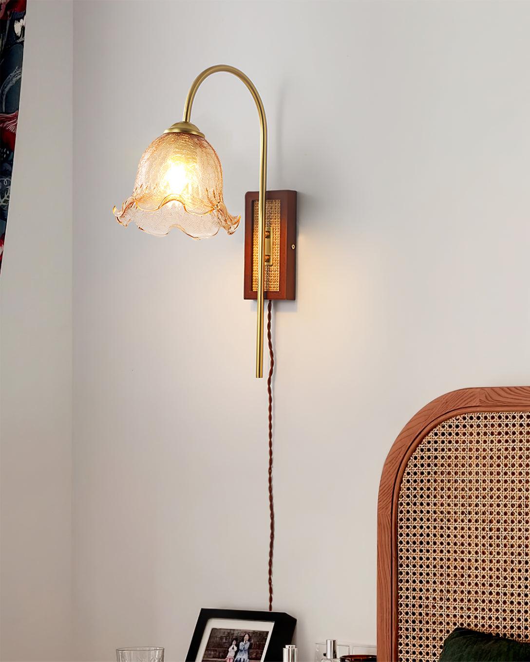Flower Farmhouse Brass Wall Light - Image 11