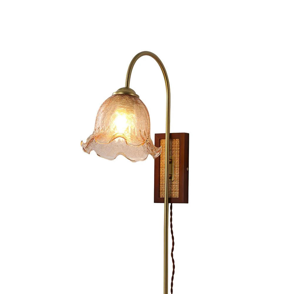 Flower Farmhouse Brass Wall Light - Image 16
