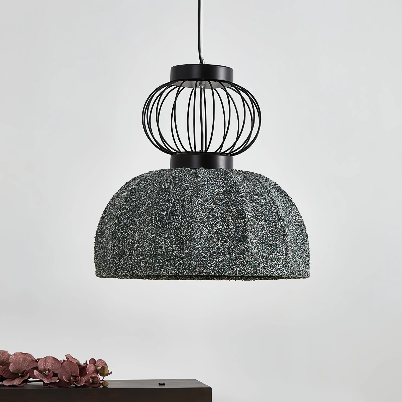 Forge Industrial Fabric Pendant Lamp - Image 16