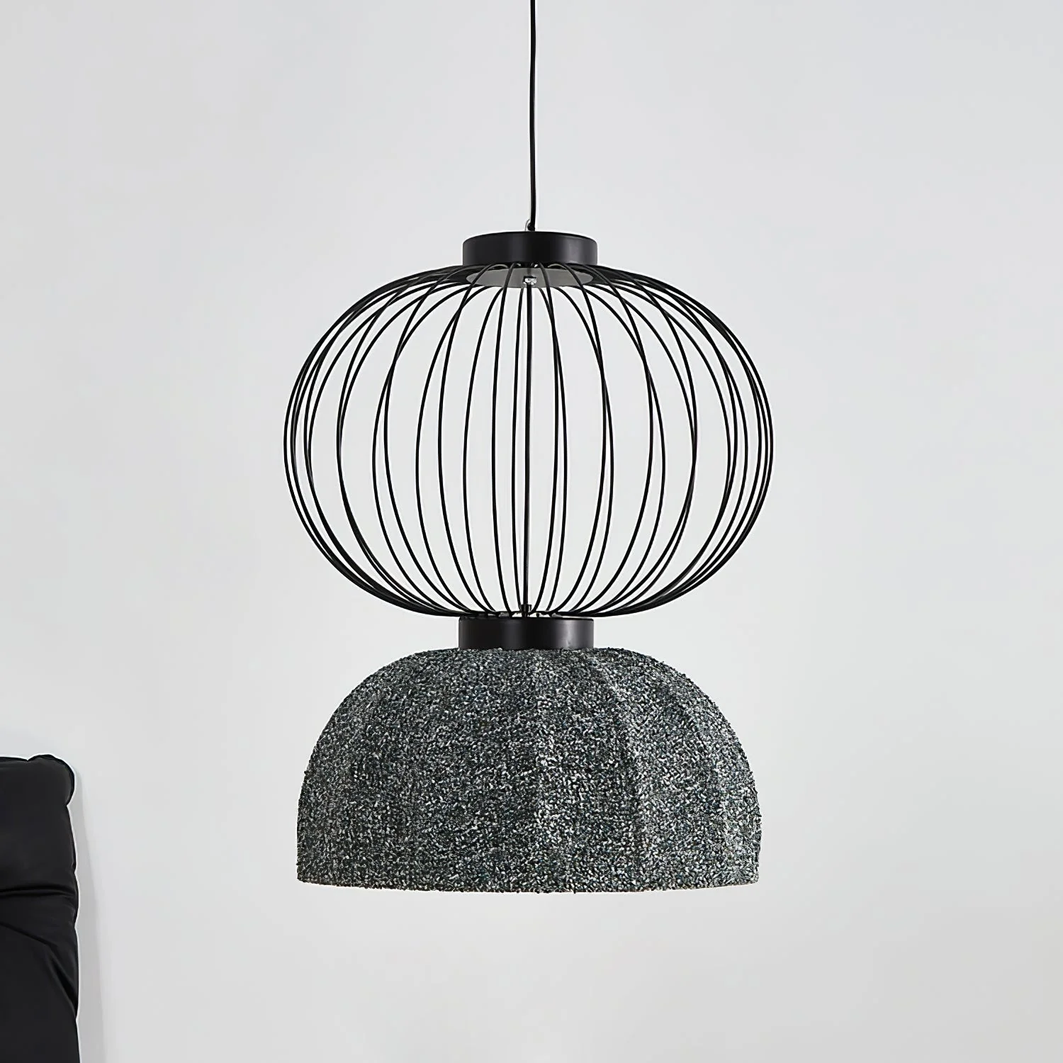 Forge Industrial Fabric Pendant Lamp - Image 8