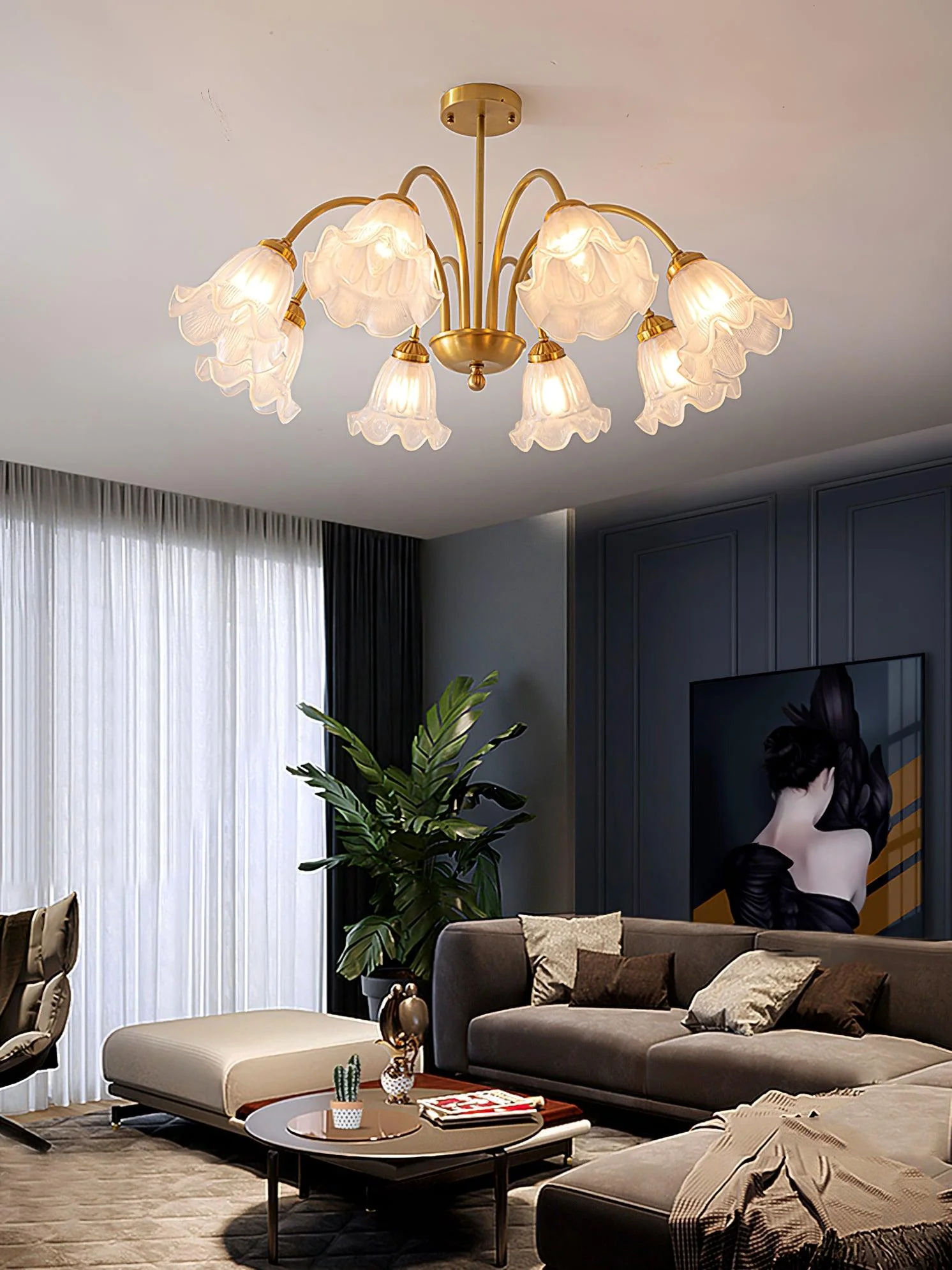 Forrest Luxury Glass Chandelier - Image 7