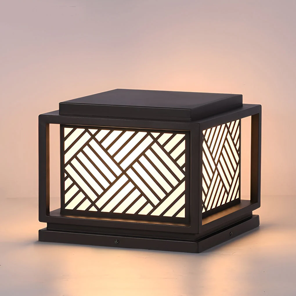 Fourth Square LED Modern Outdoor Caps Pillar Light - Image 6