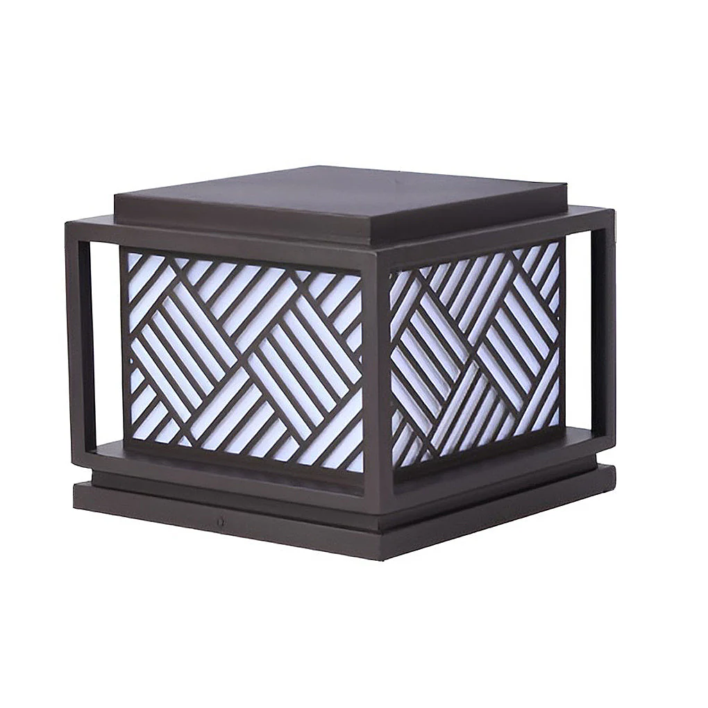 Fourth Square LED Modern Outdoor Caps Pillar Light - Image 7