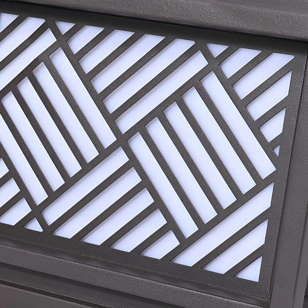 Fourth Square LED Modern Outdoor Caps Pillar Light - Image 9