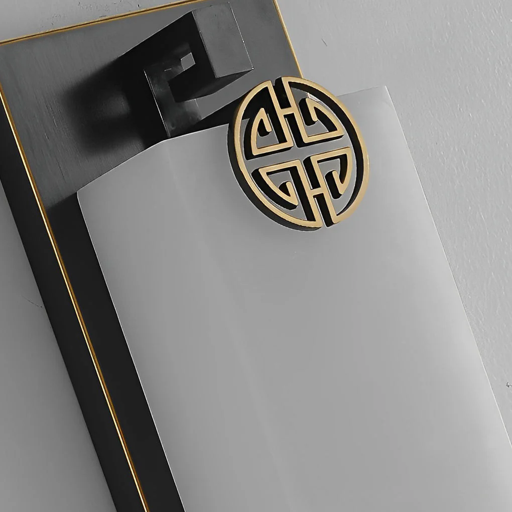 Frank LED Classic Retro Copper Marble Outdoor Wall Lights - Image 6
