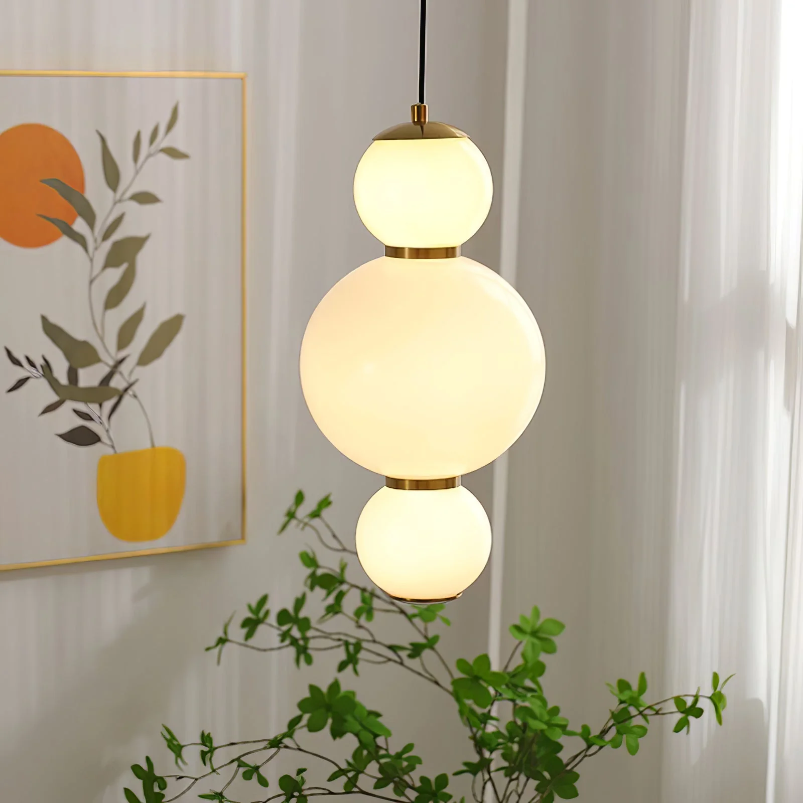 Frankie Minimalist Glass Pendant Light - Image 10