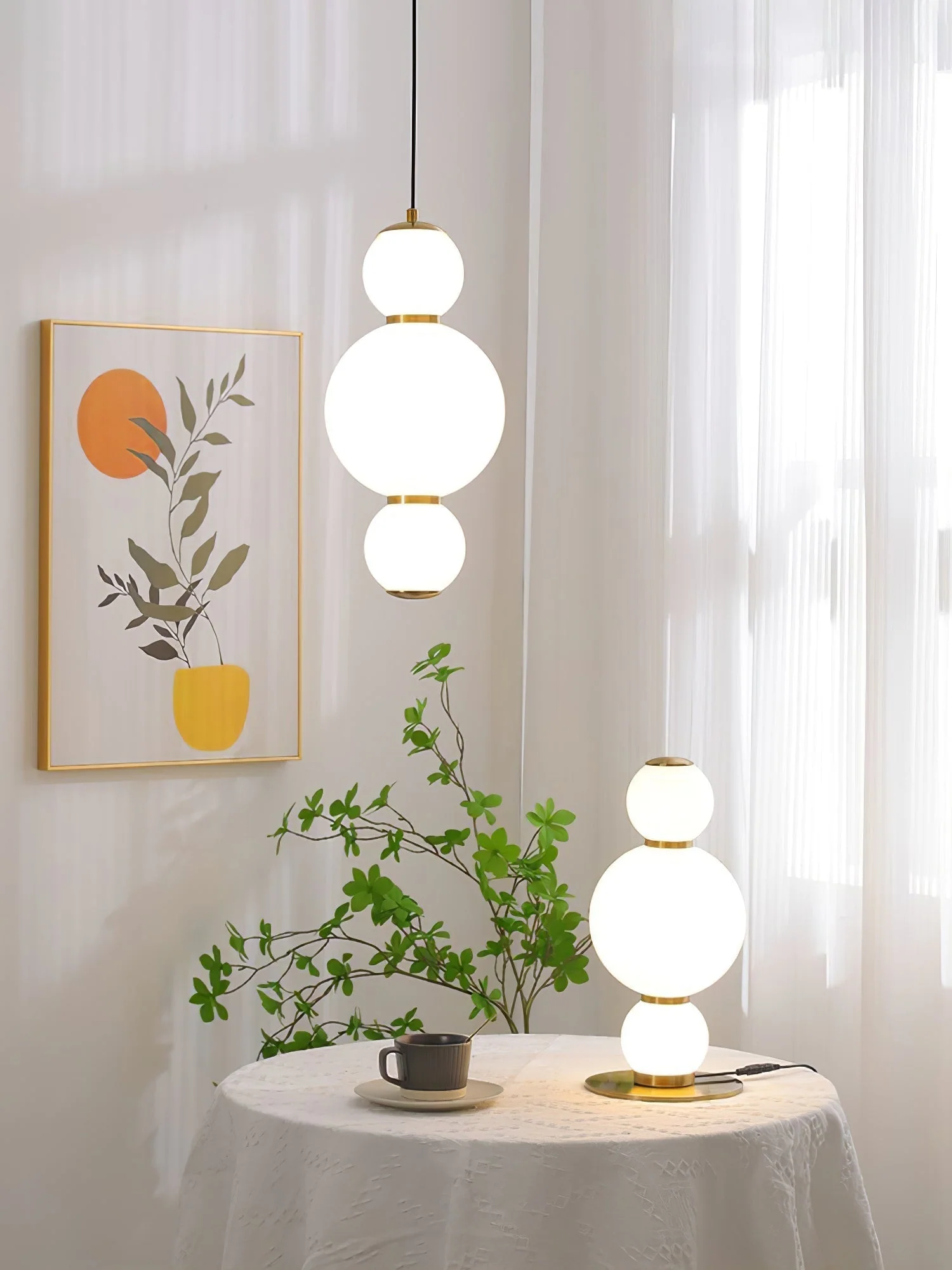 Frankie Minimalist Glass Pendant Light - Image 23