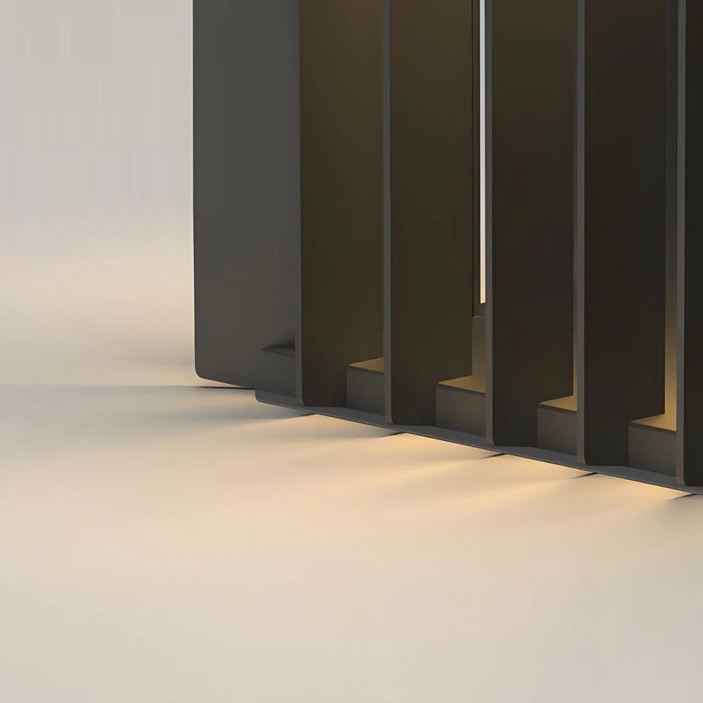 Freen Square Pier-Mount Wired Steel Outdoor Post Pillar Light - Image 6