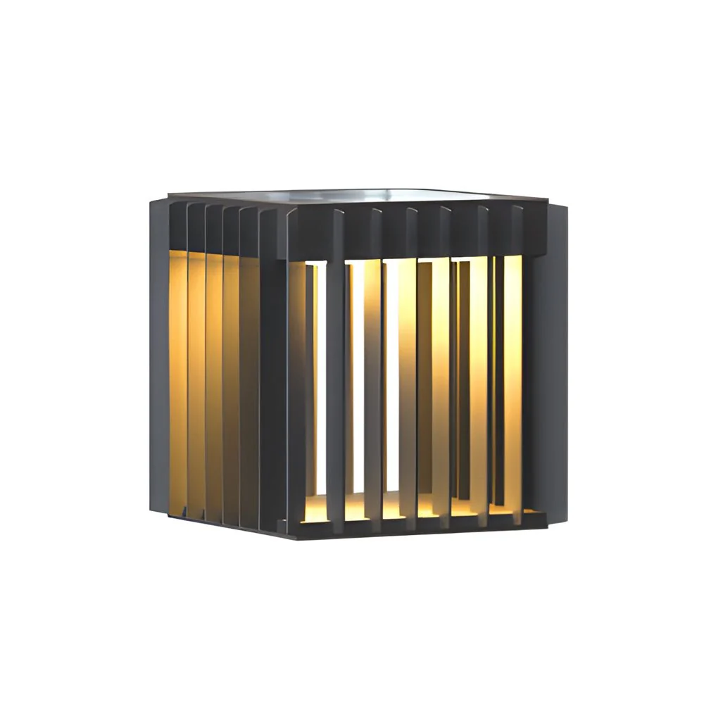 Freen Square Pier-Mount Wired Steel Outdoor Post Pillar Light - Image 8