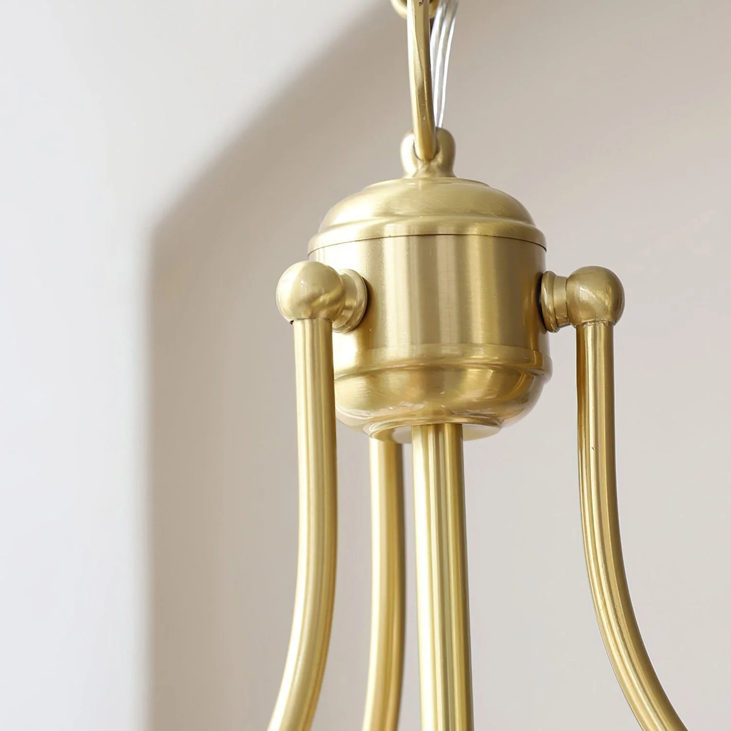 French Contemporary Brass Chandelier - Image 19