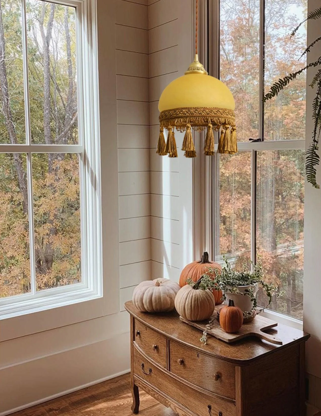 Fringe Tassels Brass Pendant Light - Image 19