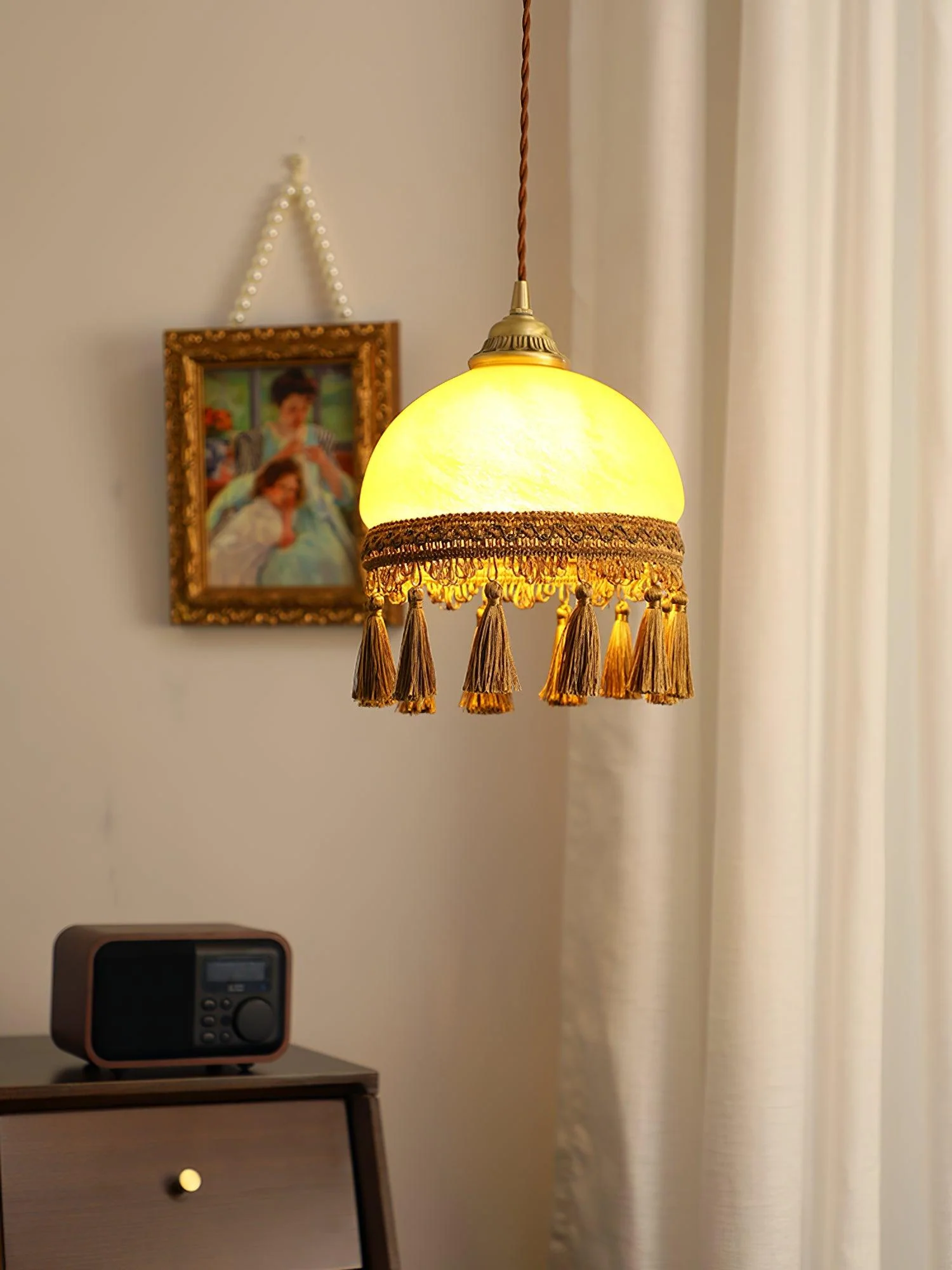Fringe Tassels Brass Pendant Light - Image 20