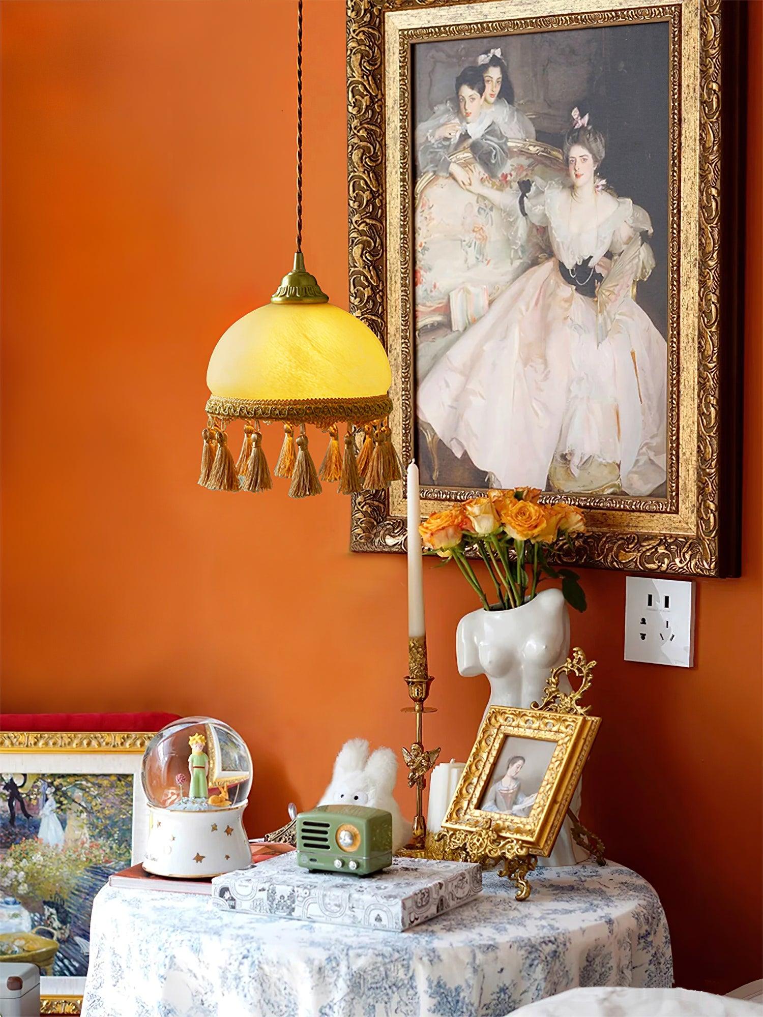 Fringe Tassels Brass Pendant Light - Image 21
