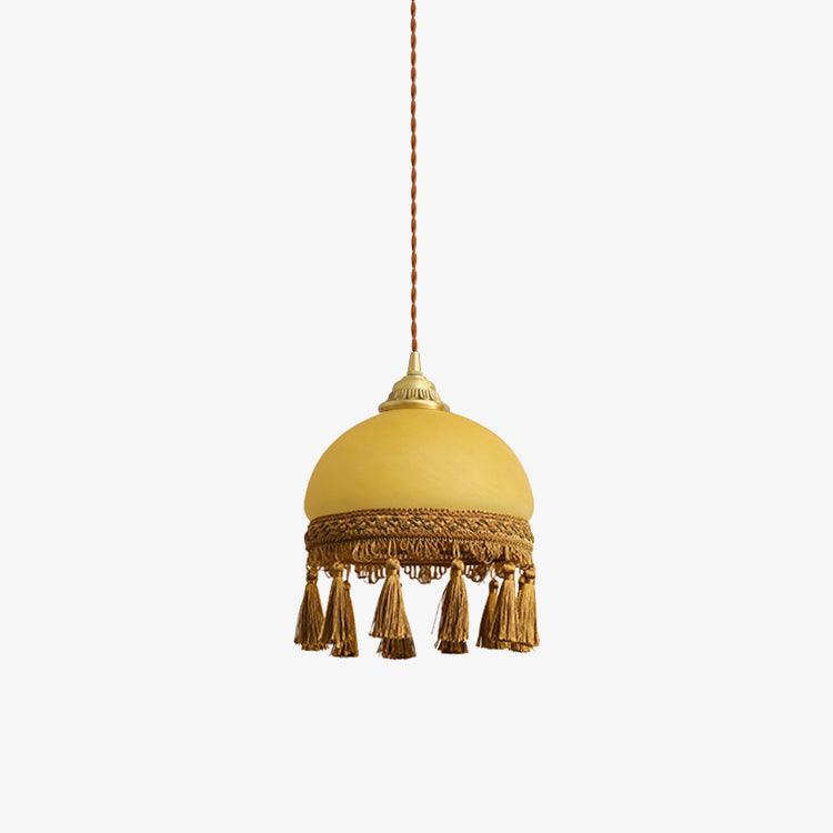 Fringe Tassels Brass Pendant Light - Image 3