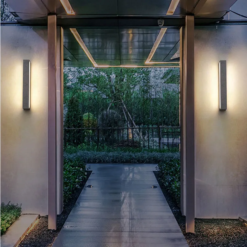 Fyra LED Outdoor Wall Lamp, Black & White - Image 3